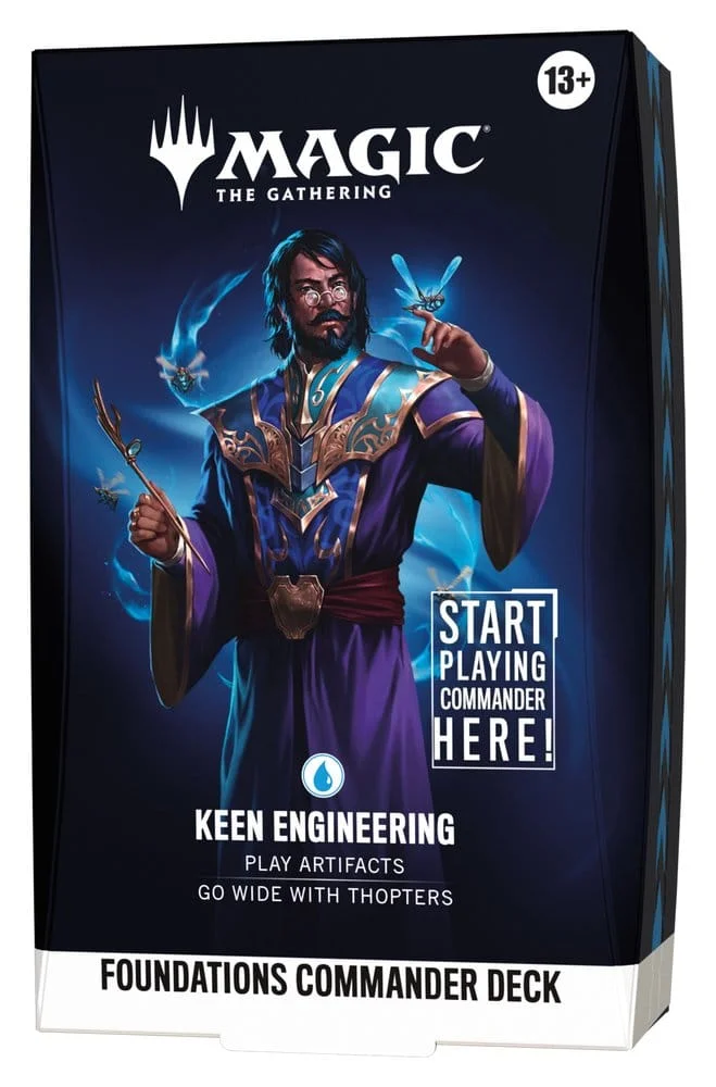 Magic The Gathering Foundations Commander Deck Keen Engineering English